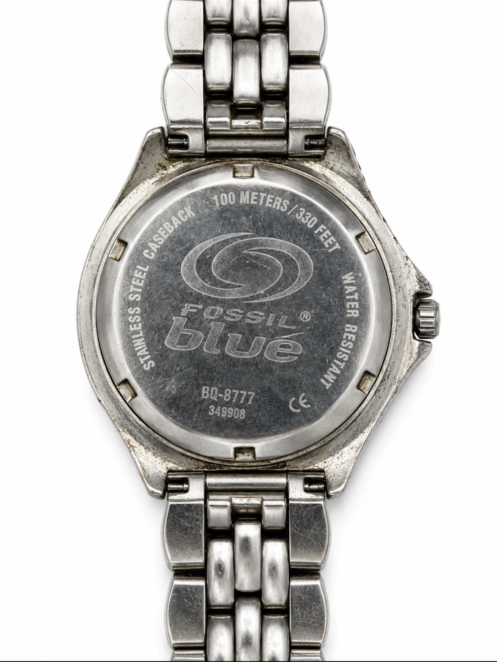 Fossil Blue Moon Phase Stainless Steel Watch BQ-8777 100M Water Resistant & Tin - Picture 6 of 7